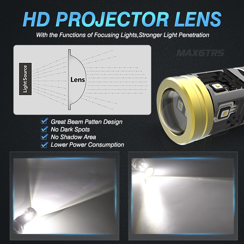 2 Đèn LED tín hiệu đuôi xe hơi MAXGTRS thích hợp cho MAXGTRS P21/5W BAY15D 7443 W21/5W 1157 12V