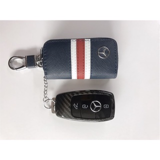 Bóp da chìa khóa xe Mercedes cao cấp có móc khóa