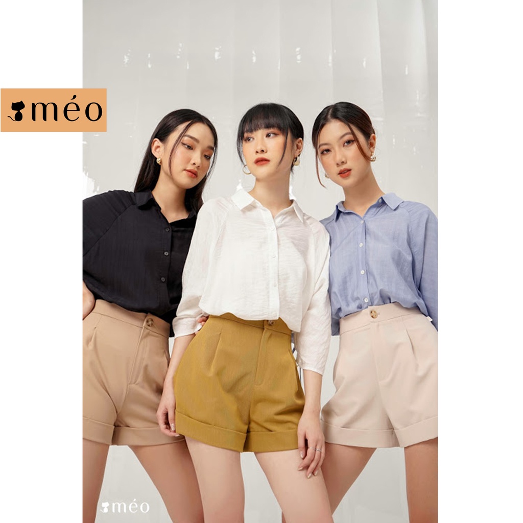 Áo sơ mi trơn basic nhiều màu Méo shop