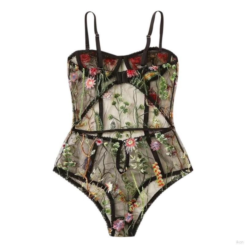 Mới Bộ Đồ Ngủ Liền Thân Lưới Thêu Họa Tiết Gợi Cảm Cho Nữ | BigBuy360 - bigbuy360.vn