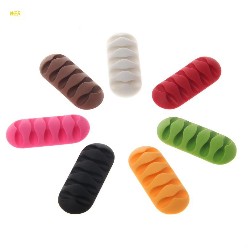 Giá Đỡ Dây Cáp Sạc Usb Gắn Tường Tiện Dụng Màu Sắc Ngẫu Nhiên
