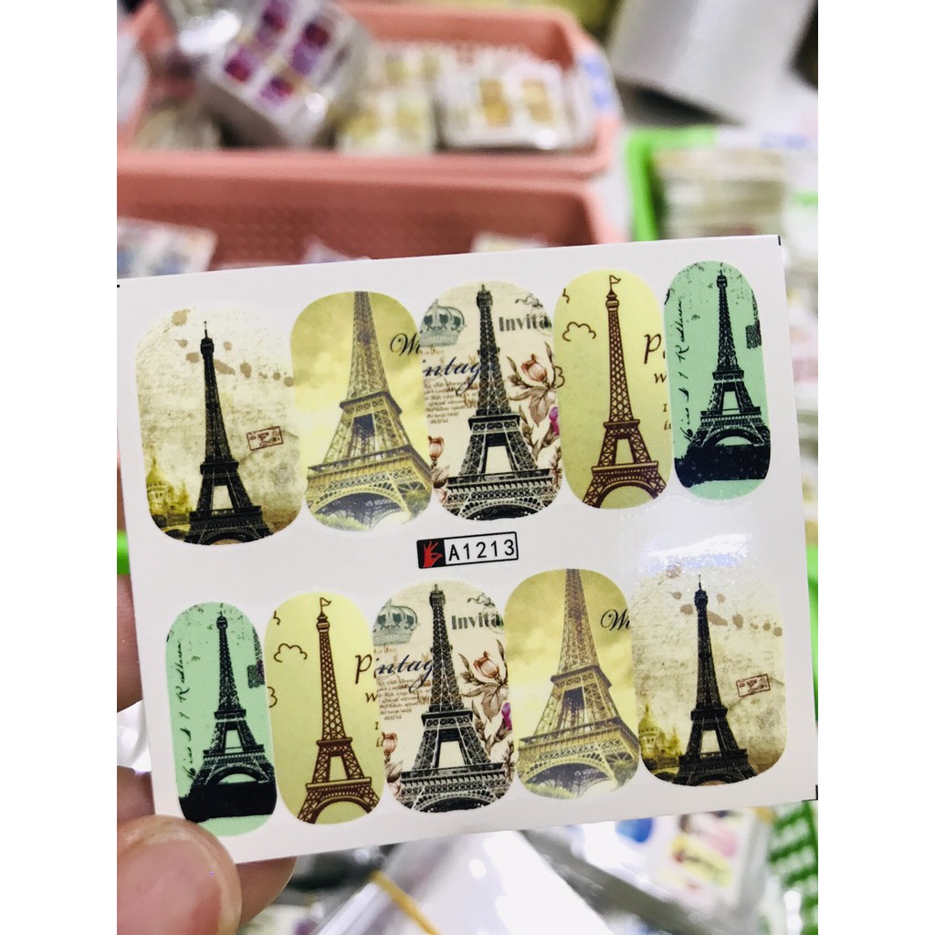 Stick nước tháp Afen dán móng, stick 3D Thiên Di Nail