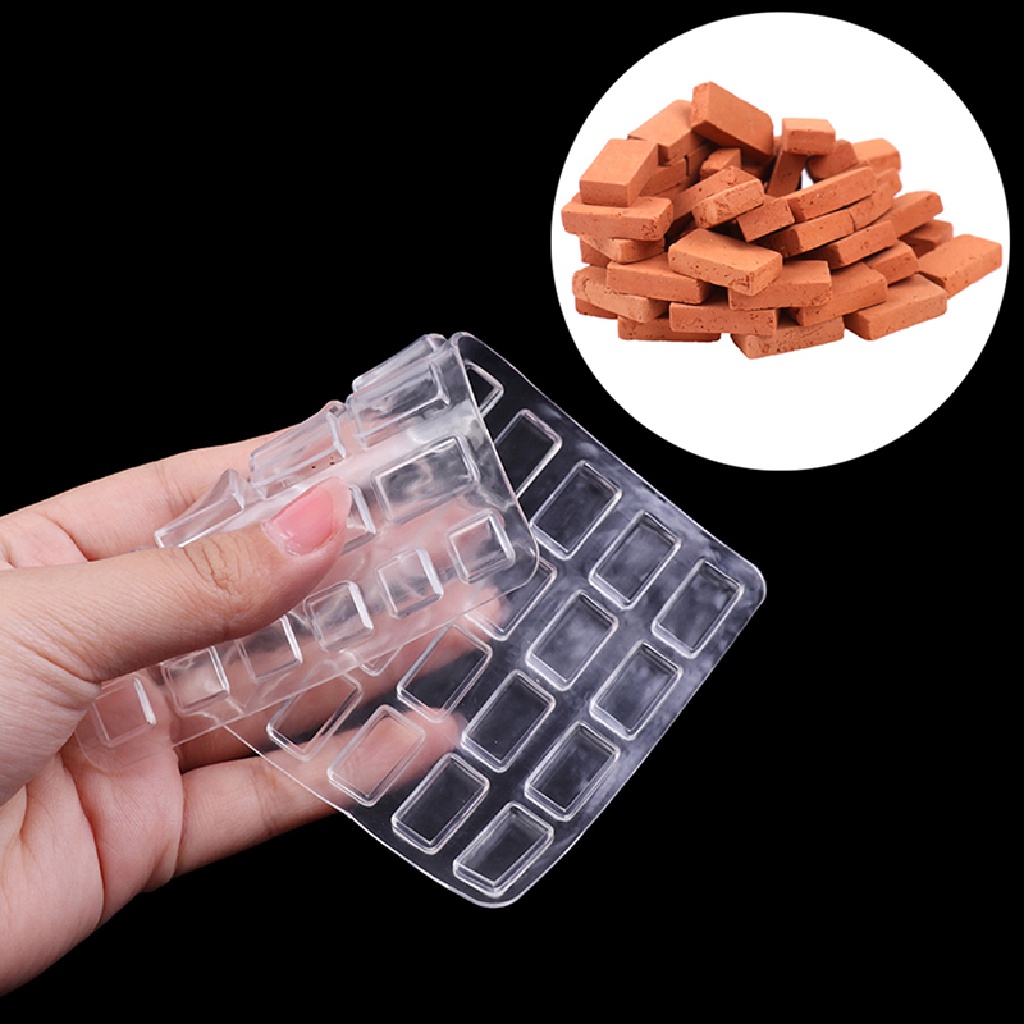 Khuôn silicone tự làm mô hình gạch lát xây dựng mini trang trí nhà cửa