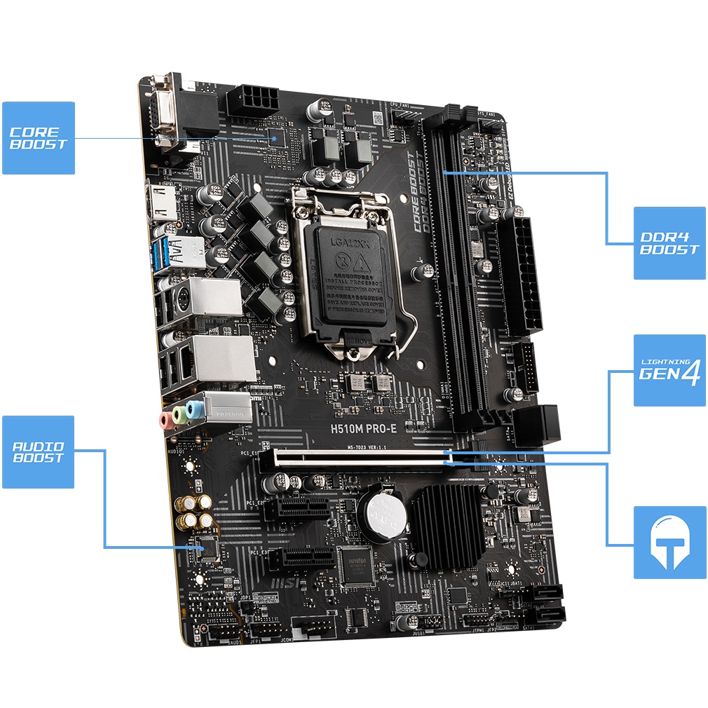 Main MSI H510M PRO-E MỚI BẢO HÀNH 36 THÁNG