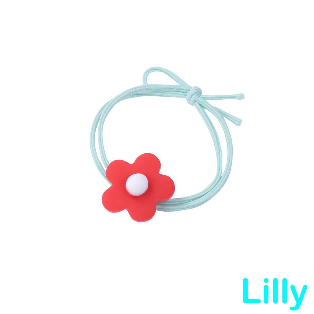 Dây buộc tóc đuôi ngựa hình hoa dễ thương cho nữ