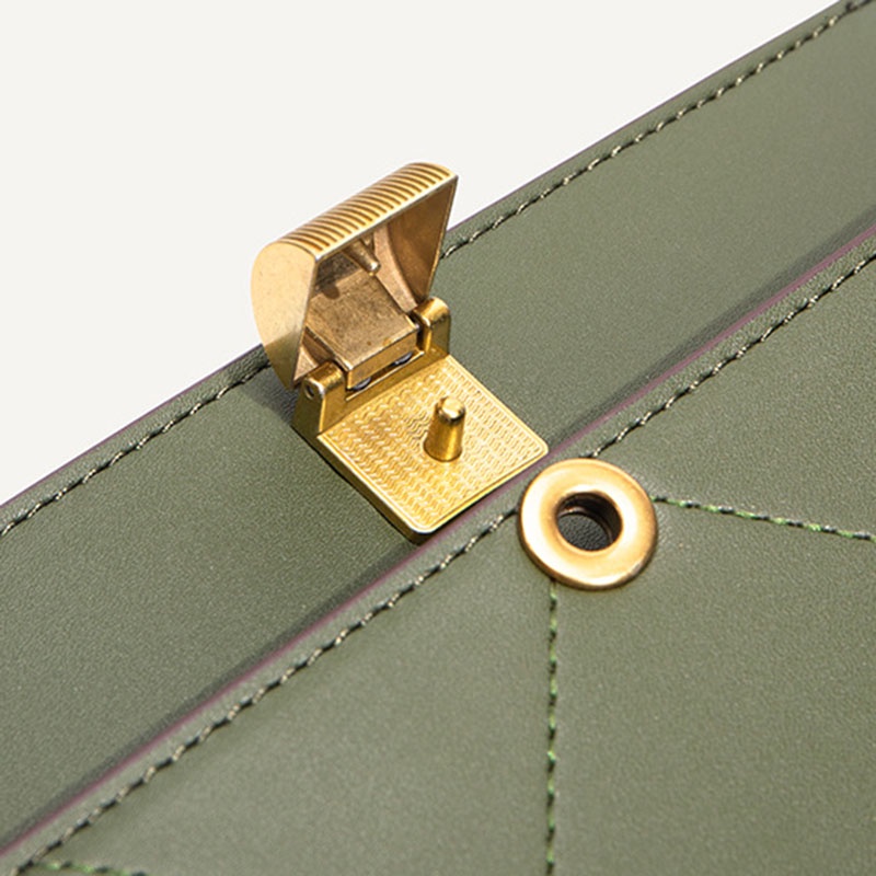 Túi Đeo Chéo Dây Xích Có Khóa Phong Cách Phương Tây Cao Cấp Cho Nữ