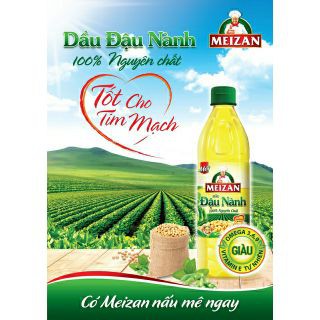 Dầu Meizan đậu nành 1L nguyên chất 100%
