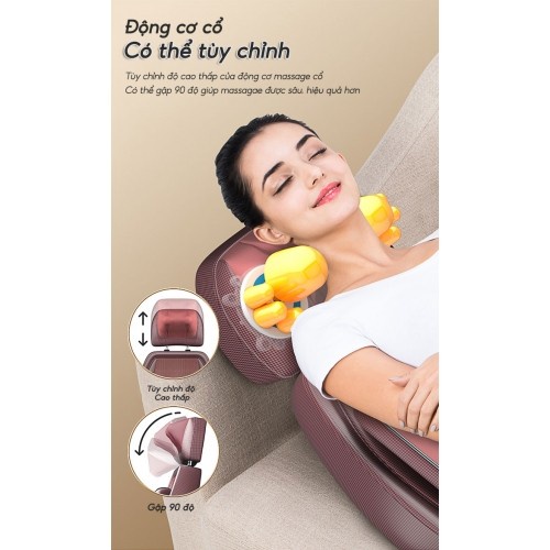 Ghế massage toàn thân cao cấp Ming Zhen MZ-166D1 - Rung, xoa bóp, đấm, hồng ngoại