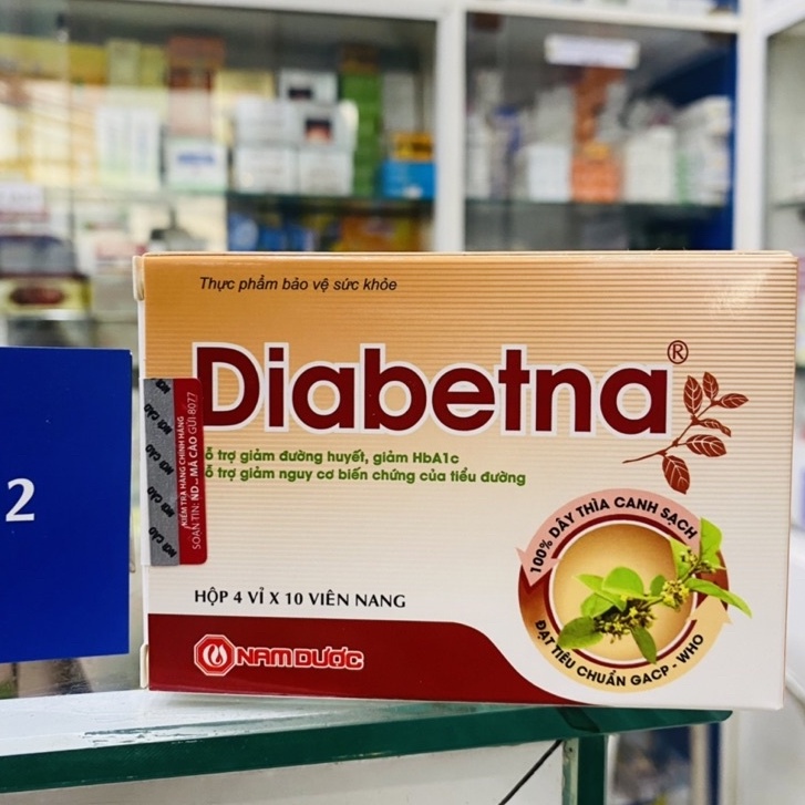 ✅ [Chính Hãng] Diabetna (hộp 40 viên) hỗ trợ giảm đường huyết, giảm HbA1c hỗ trợ giảm nguy cơ biến chứng của tiểu đường