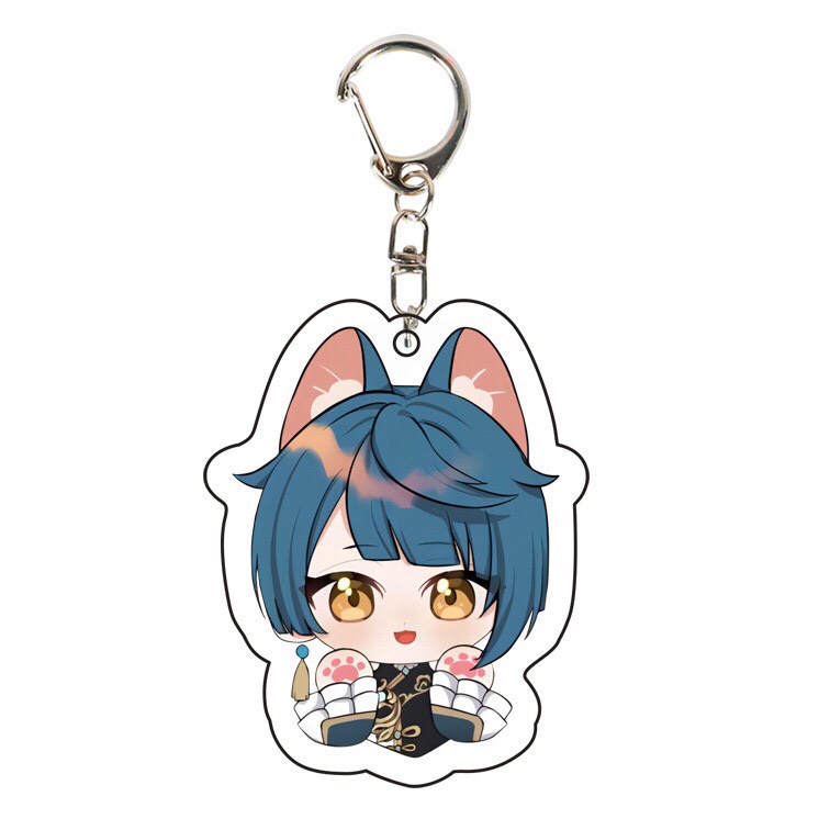 ( Mica trong acrylic ) Móc khóa GENSHIN IMPACT ver TAI THÚ GIƠ CHÂN quà tặng xinh xắn dễ thương chibi anime