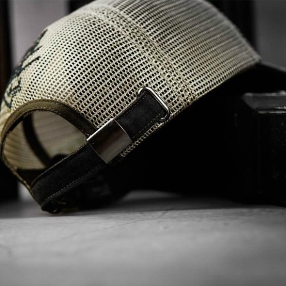 NÓN LƯỠI TRAI CAFERACER LOGO NỔI CHẤT VẢI COTTON PHỐI LƯỚI HÀN QUỐC CAO CẤP