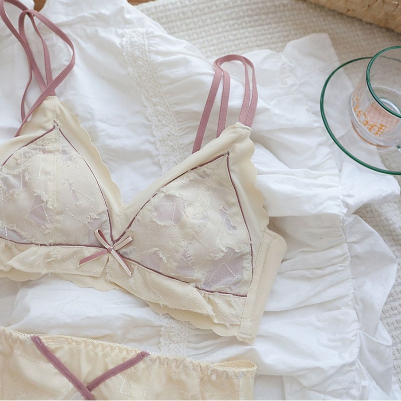 Áo Ngực Không Gọng Chống Chảy Xệ Thiết Kế Thoáng Khí Thoải Mái Cho Nữ