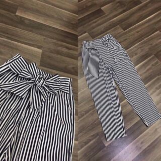 Trouser sọc nhuyễn thắt eo Zara