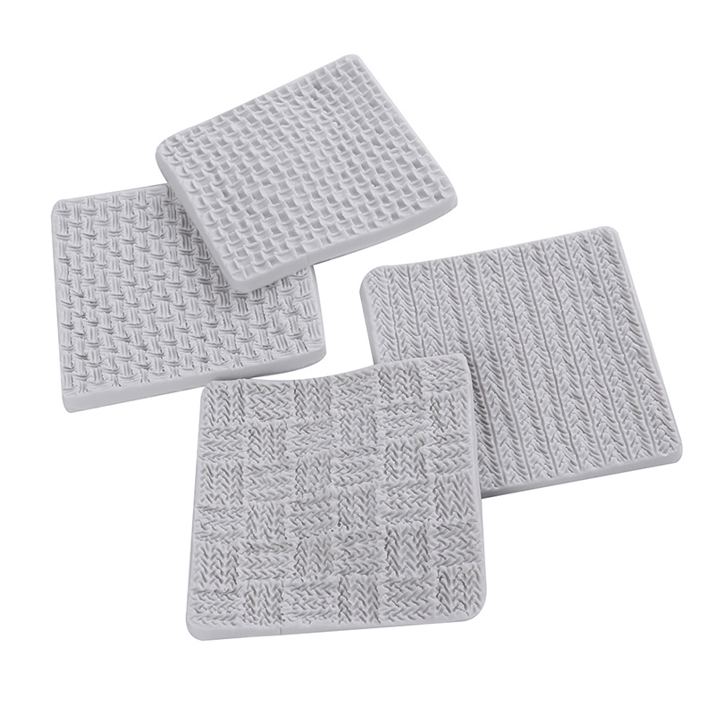 1 Khuôn Silicone Tạo Hình Len Dệt Kim Trang Trí Bánh