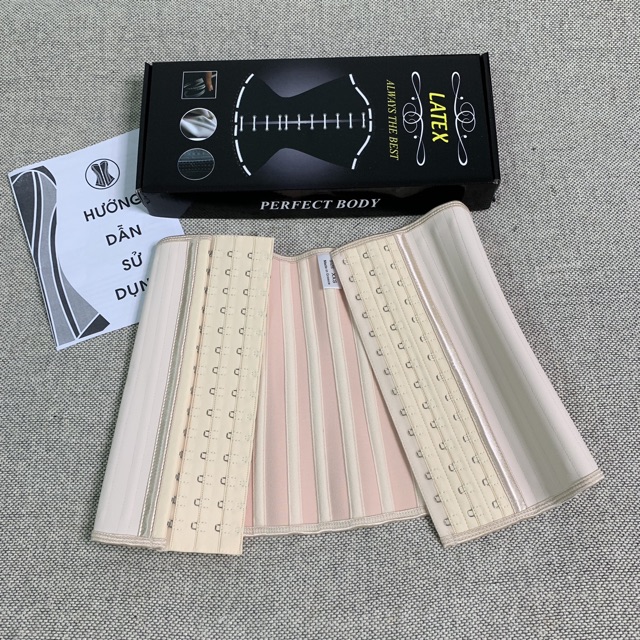 [Mã 12FMCGSALE1 giảm 10% đơn 250K] [TẶNG NỚI SIZE] Đai nịt bụng latex 25 xương nhập khẩu Hi Lạp dài 29 cm | BigBuy360 - bigbuy360.vn