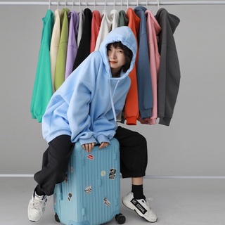Áo Hoodie Trơn dây cùng màu áo