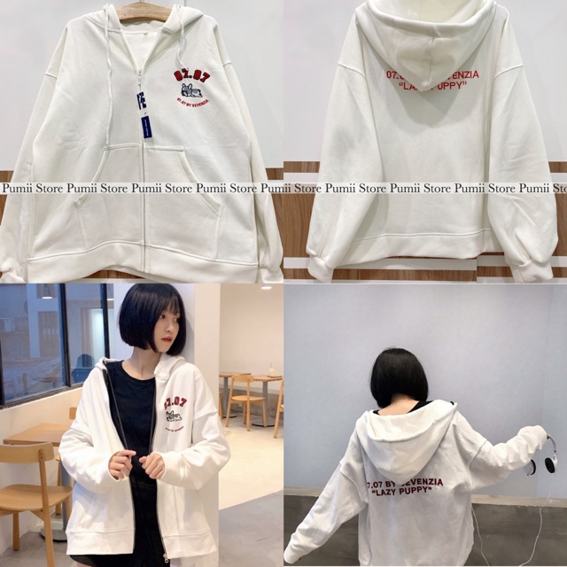 Áo khoác Hoodie nỉ PUPPY nam nữ form rộng đẹp unisex (Ảnh thật)