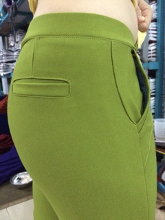 Quần cotton viền nhẹ túi