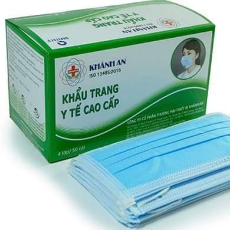 Hộp 50c Khẩu trang y tế Khánh An siêu chất lượng