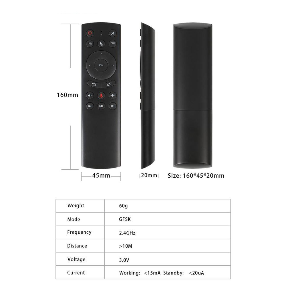 OFVN CRXB Chuột Bay G20S – Tìm Kiếm Bằng Giọng Nói Và Khiển thường IR cho Các Android TV BOX 84 20