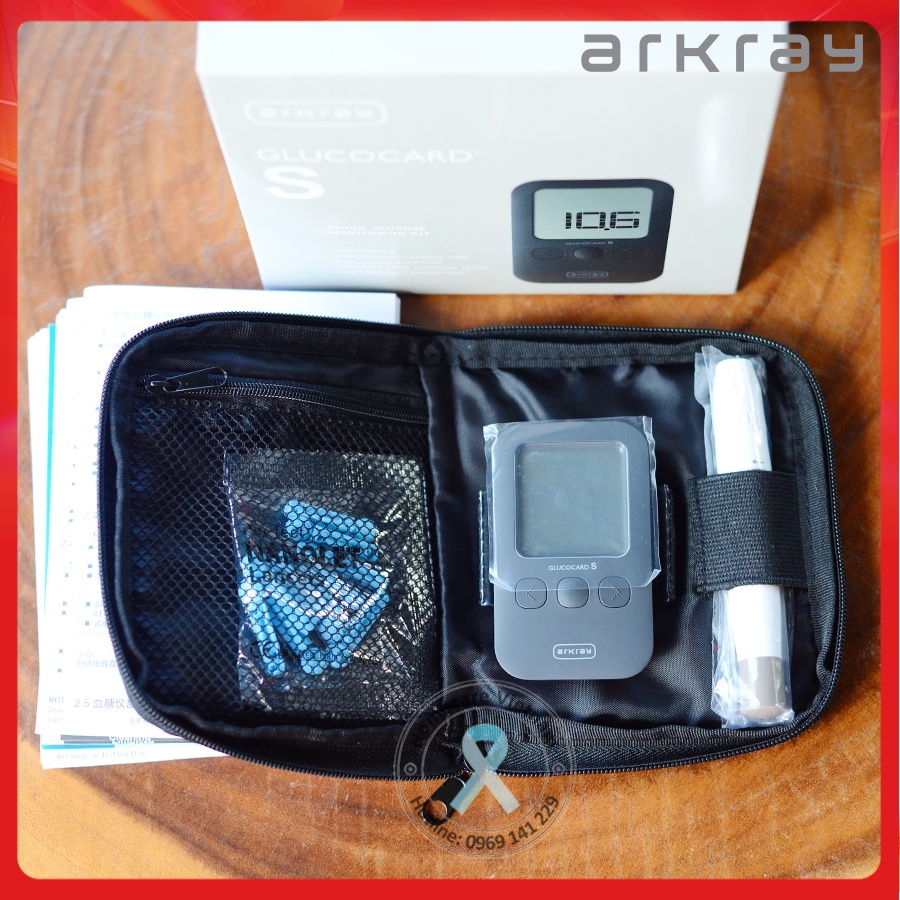 Máy đo đường huyết Nhật Bản ARKRAY GLUCOCARD S ⚡ Chính xác cao, đo nhanh, dễ sử dụng, an toàn khi đo