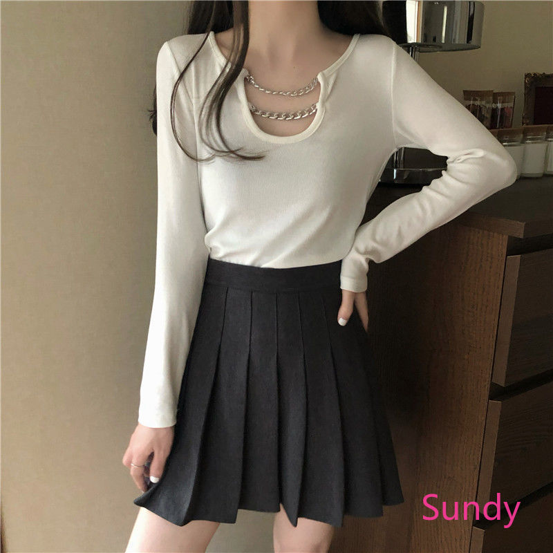 Áo lửng mỏng tay dài thời trang mùa thu Hàn Quốc cho nữ