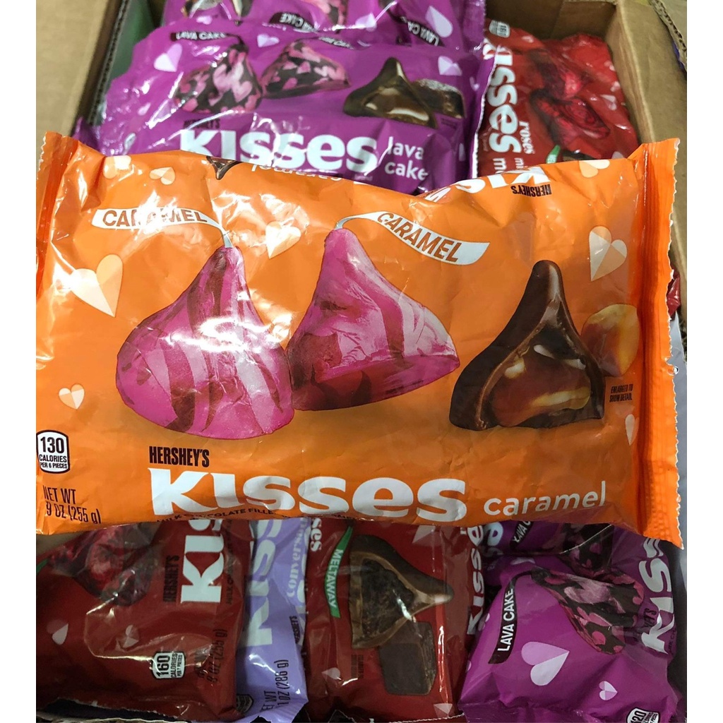 ￼Sô cô la Hershey's Kisses của Mỹ Phiên Bản Valentine [NHIỀU VỊ]