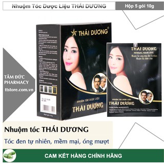 Nhuộm Tóc Dược Liệu THÁI DƯƠNG [Hộp 5 gói 20g]