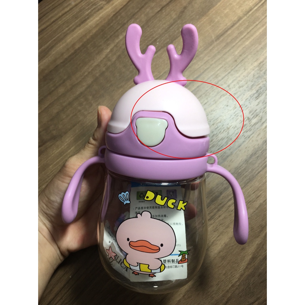 (Tặng 1 cọ rửa ống hút) Bình tập uống, bình tập hút cho bé 280-350ml [Olala Baby]