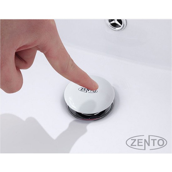 Bộ xi phông lavabo xả nhấn sứ  Zento ZXP011