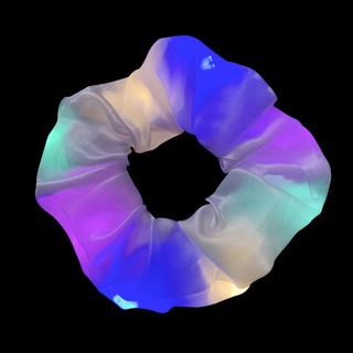 Dây buộc tóc vải scrunchies phát sáng