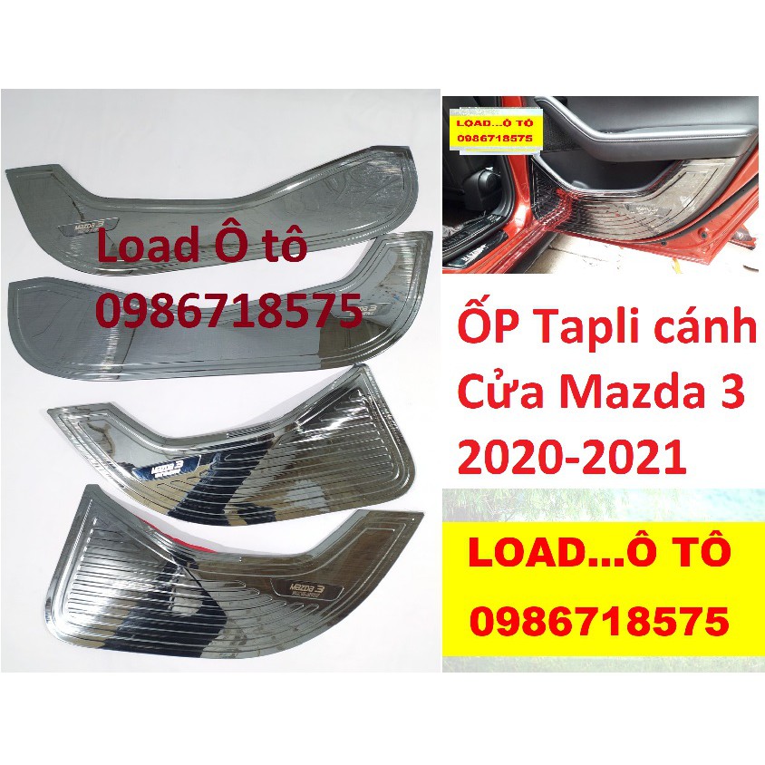 ỐP CHỐNG XƯỚC CÁNH CỬA MẪU LỚN MAZDA 3 2020, 2021 TITAN CAO CẤP, ỐP TAPLI CỬA MAZDA 3 2020