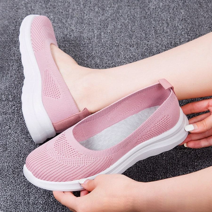 Giày lười nữ vải dệt BN0010 (TĂNG CHIỀU CAO)