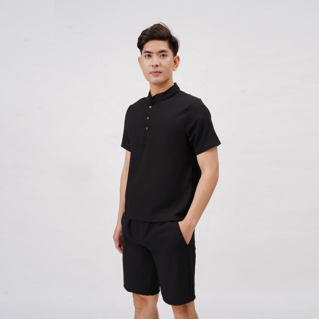 Bộ Đũi Nam Đồ Bộ Nam Cộc Tay Cổ Tàu  Mặc Hè SUTOMAN BD33 | BigBuy360 - bigbuy360.vn