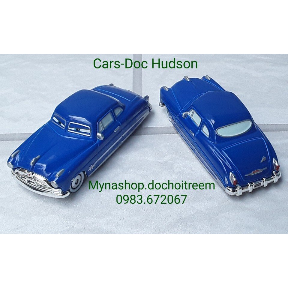 Xe mô hình tĩnh tomica Cars không hộp - Doc Hudson - màu xanh dương.