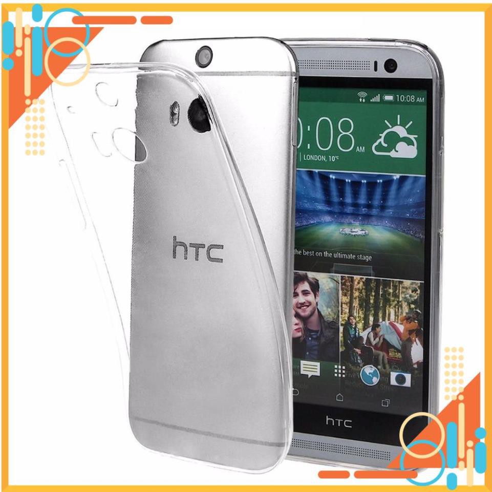 Ốp lưng silicon dẻo trong suốt cho HTC One M8 mỏng 0.6mm chính hãng Ultra Thin