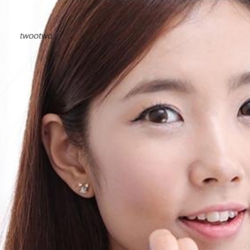 1 đôi bông tai hình mèo/cá đính đá dễ thương phong cách Hàn Quốc cho nữ
