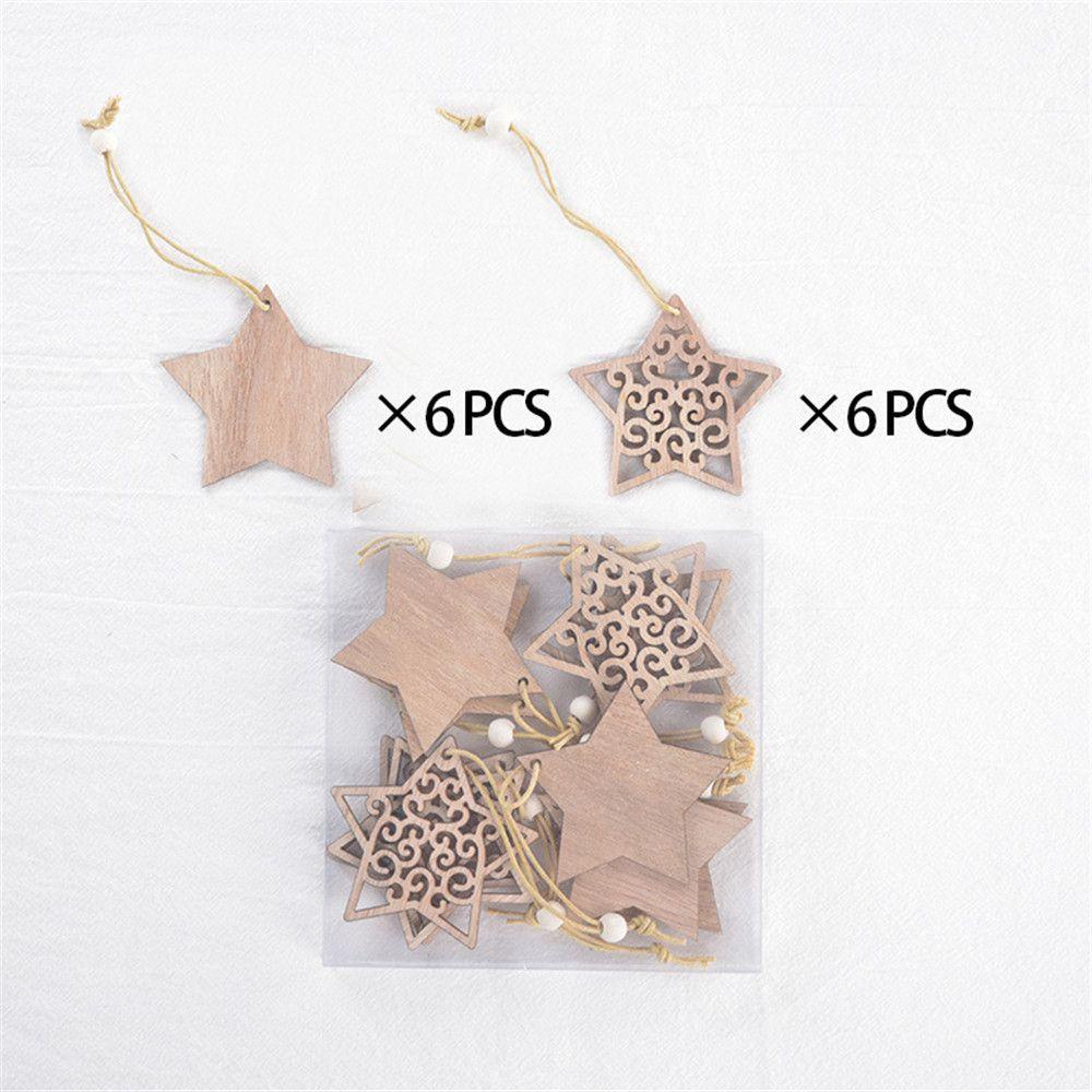 MUVAKO Set 12 Phụ Kiện Treo Trang Trí Cây Thông Noel DIY