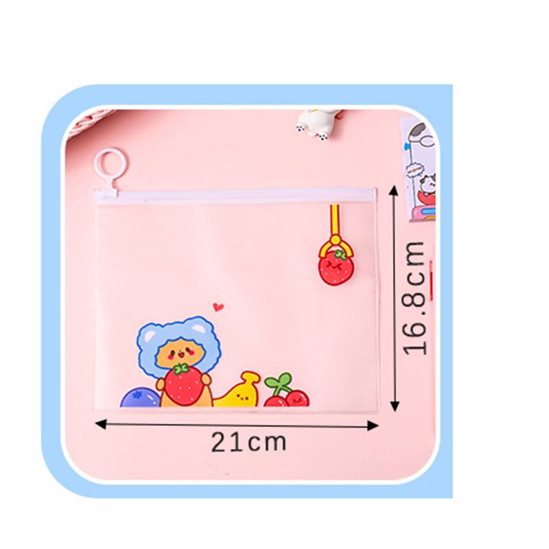 Hộp bút trong suốt túi đựng mỹ phẩm hình đáng yêu Kawaii Pencil Case Cartoon Little bear Transparent Cases Pencil Box for Boys Girl Pencilcase Pencil Bag School Supplies Stationery Gift