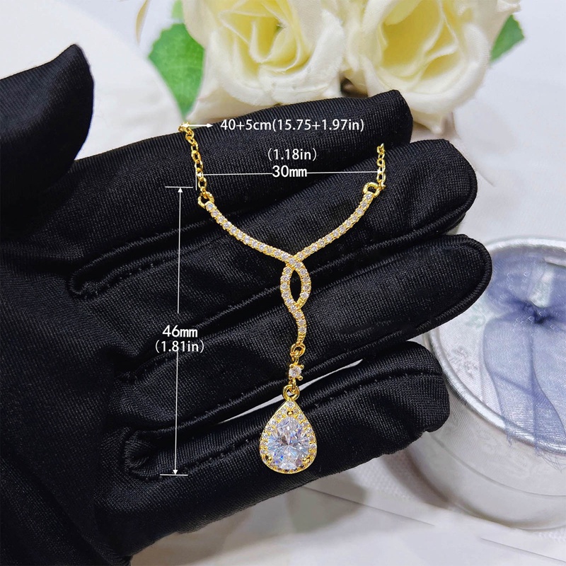 Vòng cổ Mạ Vàng 18K Mặt Hình Đôi Cánh Thiên Thần Đính Đá Sang Trọng