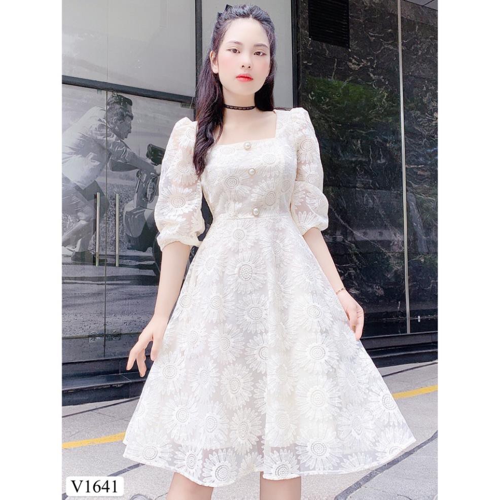 váy V1641 ĐẸP HP DVC ( Ảnh mẫu và ảnh trải sàn do shop tự chụp ) 👗 * ྇ ྇