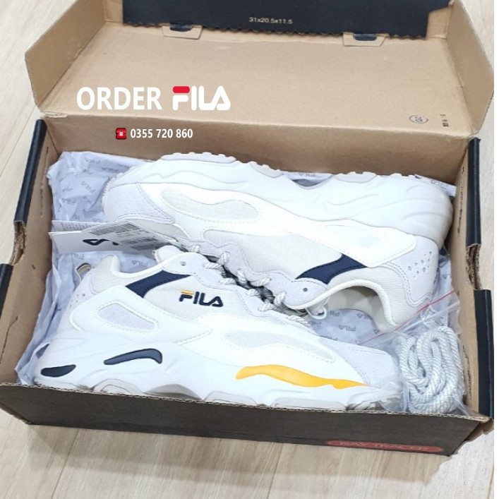 (Đủ bill) Giày Sneaker Thể Thao Nam Nữ Fila Ray Tracer Vàng chính hãng 100%