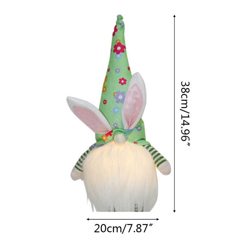 Aoto Đồ Chơi Thỏ Tomte Nhồi Bông Thủ Công Có Đèn LED Cho Lễ Phục Sinh D