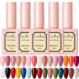 Sơn gel Rykaergel chai 15ml mà nail chăm sóc móng làm (C074-C100)