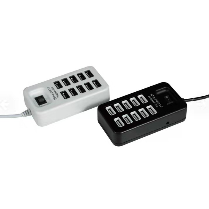 Bộ Chia 10 Cổng Usb2.0hub Có Công Tắc 1.0m