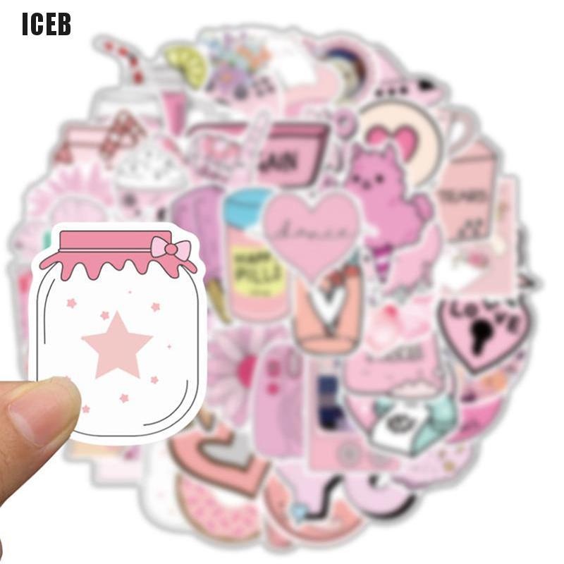 Set 50 Sticker Hoạt Hình Dán Trang Trí