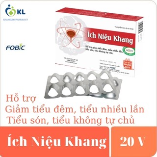 Ích Niệu Khang- Hỗ trợ giảm tiểu đêm nhiều lần, tiểu không tự chủ, tiết rắt, tiểu són, hội chứng bàng quang kích thích