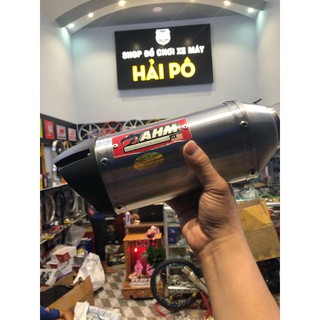 PÔ AHM M3 TITAN - INOX  XỊN XÒ KÈM TIÊU TIỆN CHO CÁC DONG XE WAVE SI EX WINNER SONIC SATRIA
