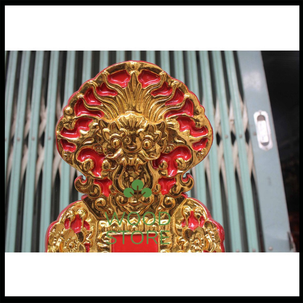 Bài vị thờ gia tiên linh vị mặt phù đồ thờ cúng gỗ mít 4 cỡ bài vị cao 41,51,61,67