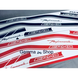 Bộ tem chỉ AMG dán xe máy honda SH (giá 1 bộ)